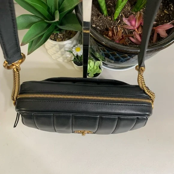 👜💕 TORY BURCH Crossbody Black Leather Bag - Picture 5 of 14